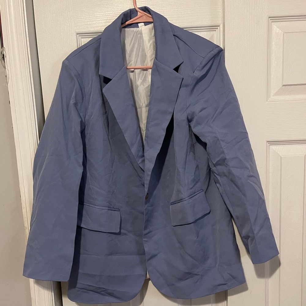 DUSTY BLUE SHEIN BLAZER